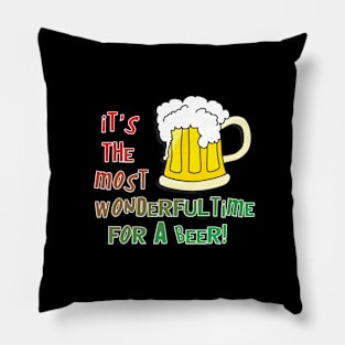 It's the most wonderful time for a beer Pillow