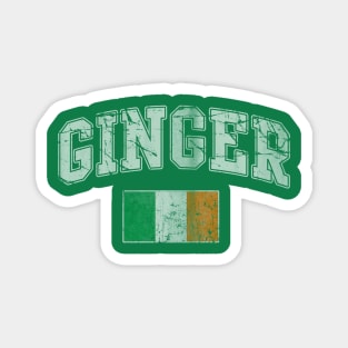 Ginger Irish Flag Ireland St Patricks Day Magnet