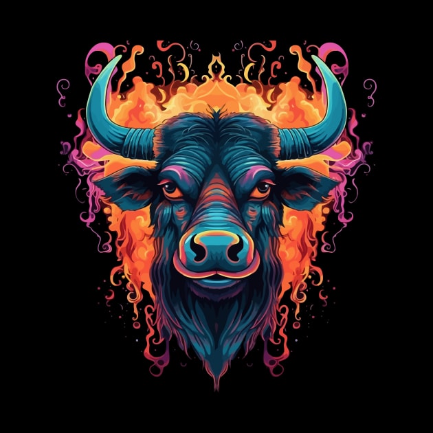 Water Buffalo Halloween by JH Mart