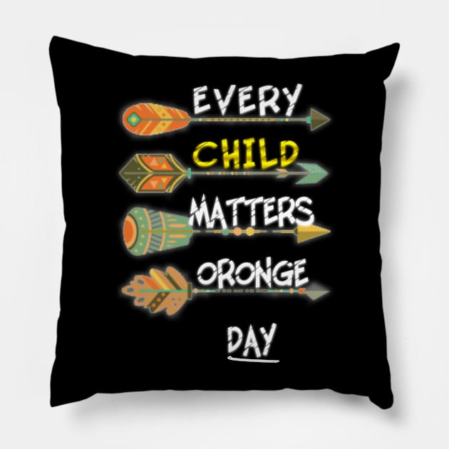 every child matters oronge day Pillow by fanidi