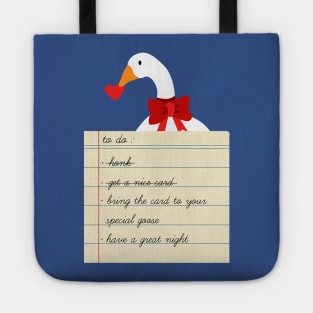 Untitled Valentine Goose Tote