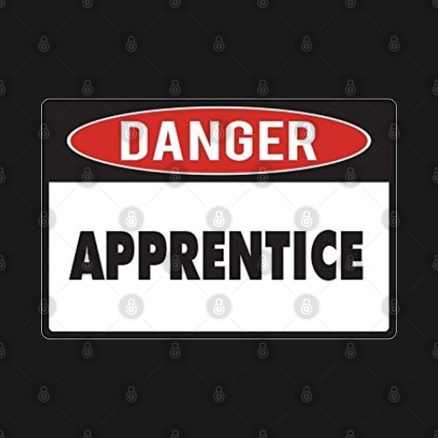 Danger Apprentice by  The best hard hat stickers 