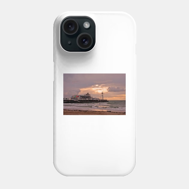 Bournemouth Pier And Beach Dorset England Phone Case by AndyEvansPhotos