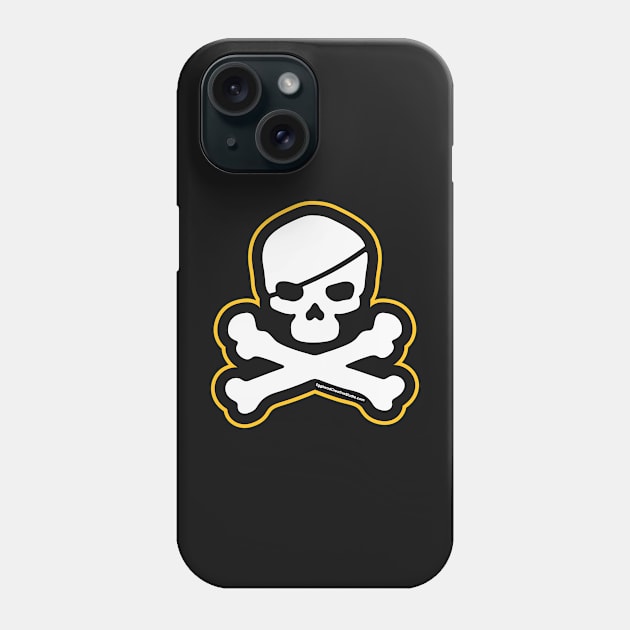 Pittsburgh Jolly Roger Phone Case by shopegghead