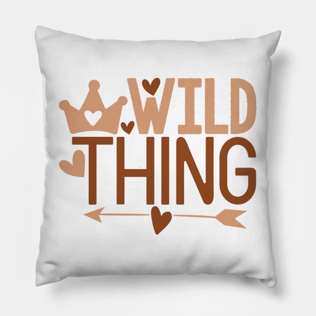 Wild Thing Pillow by NotUrOrdinaryDesign