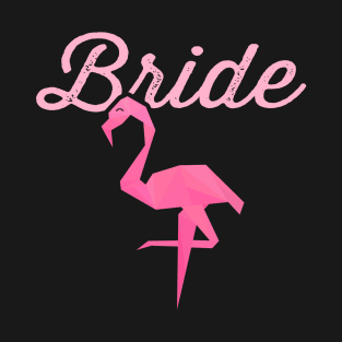 Beach Bride Flamingo Bride Shirt, Flaming Bride Shirt - Beach Bride Flamingo Bride Shirt, Wedding Party Matching Shirts, T-Shirt