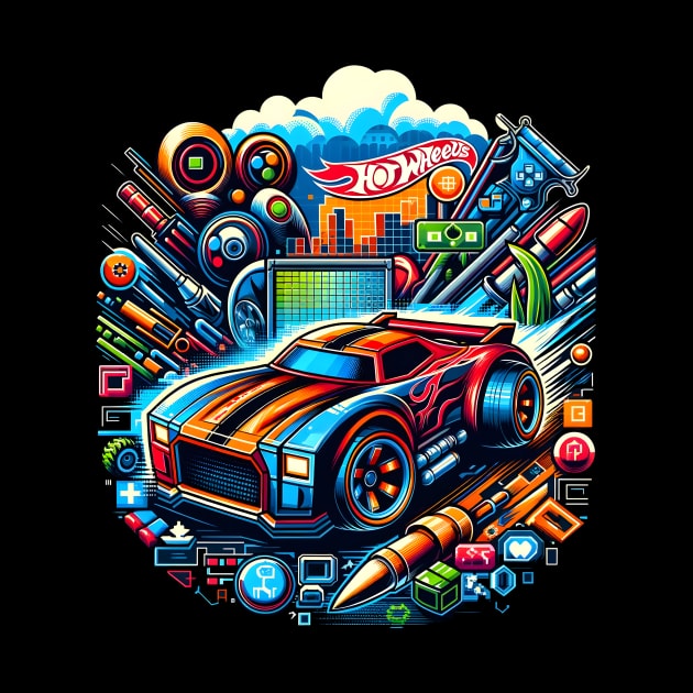 Gaming Pixel Hot Wheels by HorseDriftKNS