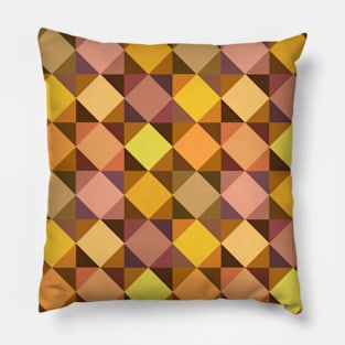 Abstract Tiles - earth tones Pillow