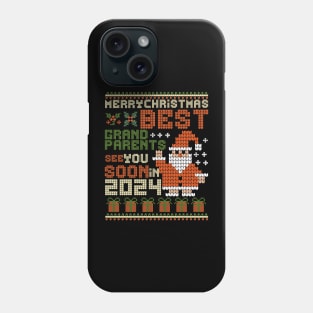 Best Grandparents, Merry Christmas! See you soon in 2024! Phone Case