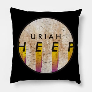 Uriah Heep - VINTAGE YELLOW CIRCLE Pillow