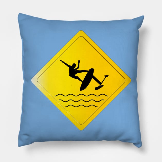 Hydrofoiling alert Pillow by bluehair