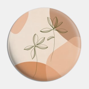 Minimalist Botanical Line Art Pin