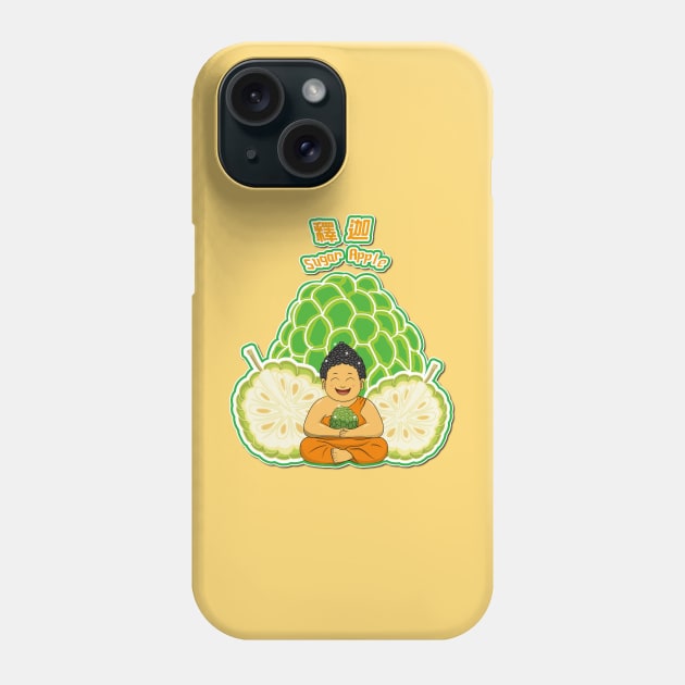 One of Taiwan’s Amazingly Delicious Fruits Sugar Apple_buddha head fruit food memes Phone Case by jessie848v_tw