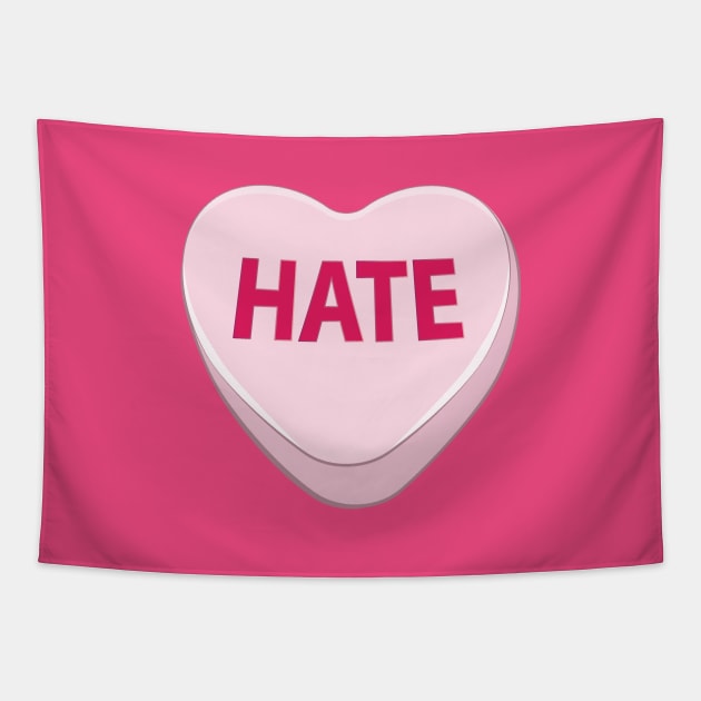 Love to hate candy Tapestry by AnnArtshock