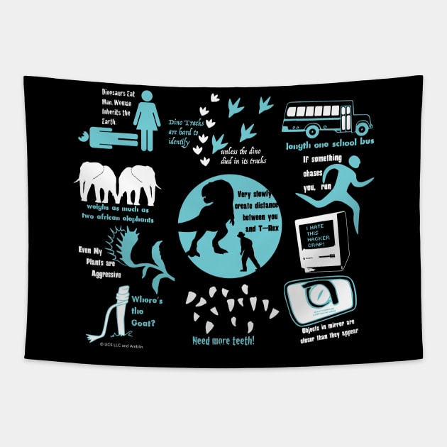 Jurassic Park Revisited Tapestry by Design_451