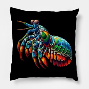 Peacock Mantis Shrimp Pillow