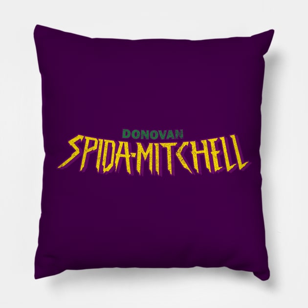 Donovan Spida-Mitchell Pillow by huckblade