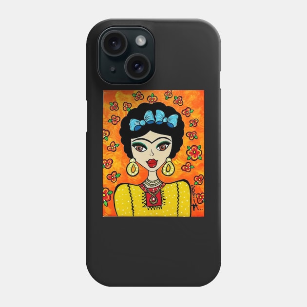 Fridi_baby naranja Phone Case by DoritaArtes