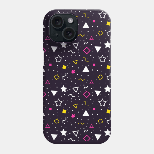 Abstract shape with black background design Phone Case