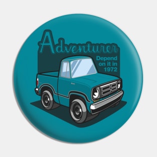 Turquoise Adventurer - 1972 Pin