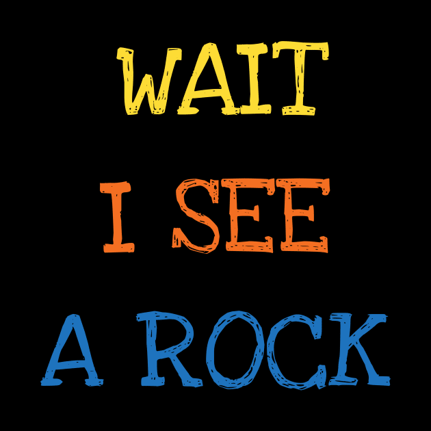 Wait I See A Rock Shirt Funny Geologist Geode Hunters Tee by DDJOY Perfect Gift Shirts