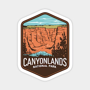 Canyonlands National Park Retro Emblem Magnet