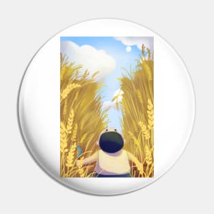 Little Boy In The Field Pin