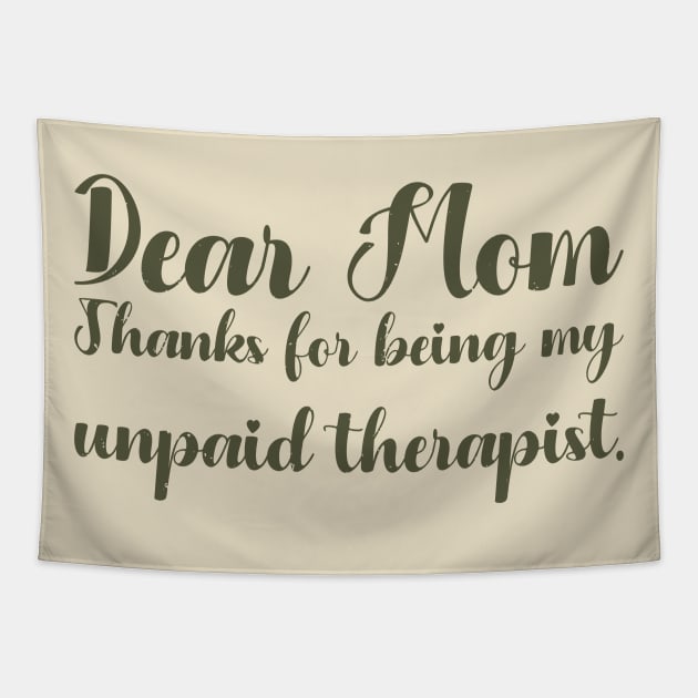 Mom Therapist funny mom Tapestry by Gaming champion