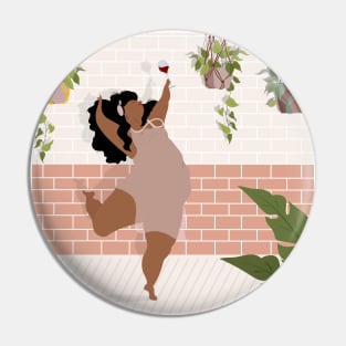 Drink wine and dance Pin