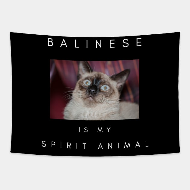 Balinese Is My Spirit Animal Tapestry by familycuteycom