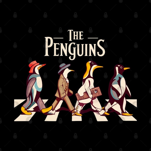 The penguin-Ls - Abbey Road by Aldrvnd