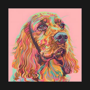 Retro Sussex Spaniel: Pastel Pup Revival T-Shirt