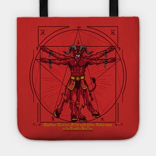 Vitruvian Krampus Tote