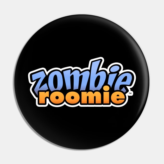 Zombie Roomie logo Pin by zombieroomie