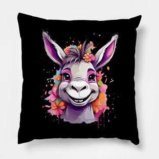 Cheerful Donkey Delight Pillow