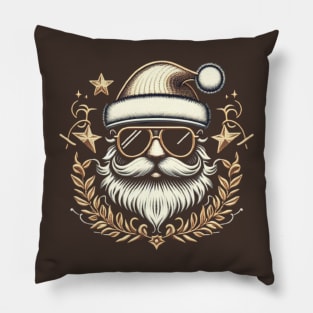 Christmas Santa Popstar embroidery style 21 Pillow