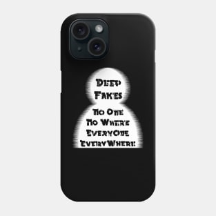 Deepfakes | Artificial Intelligence Fake News White Phone Case