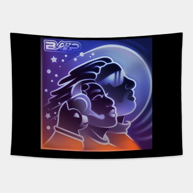 Black Astronauts Podcast Logo Tapestry by Black Astronauts Podcast Network Store