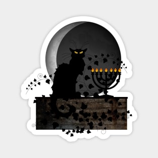 Hanukkah Chat Noir Magnet