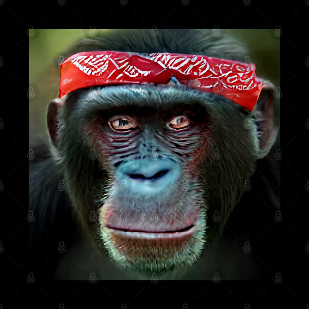 Funny cheeky chimps bored monkey ape by PlanetMonkey