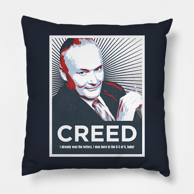 CREED Bratton Hope USA Quote - The Office Pillow by SportCulture