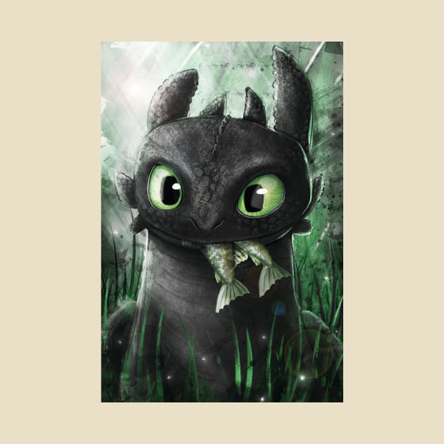 Toothless by RubyArt