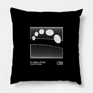 Comet Course / Minimalist Graphic Artwork Fan Design Pillow