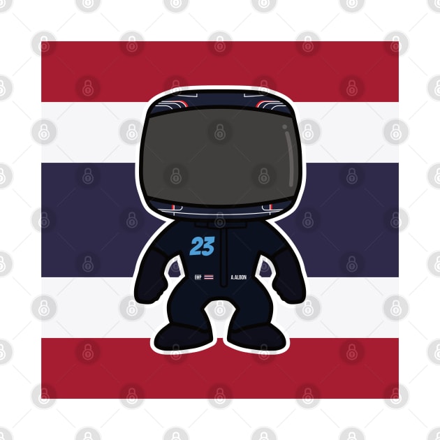 Alexander Albon Custom Bobblehead - 2022 Season Flag Edition by GreazyL