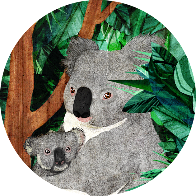 Koala Kids T-Shirt by KatherineBlowerDesigns