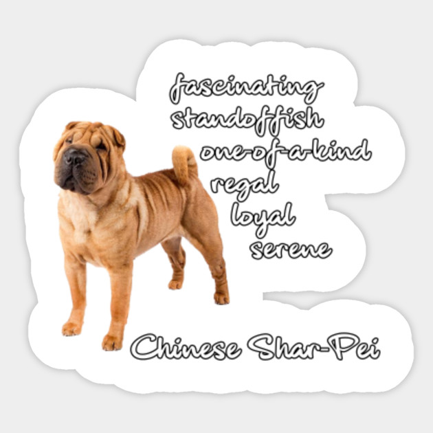 Chinese Shar Pei Chinese Shar Pei Sticker Teepublic