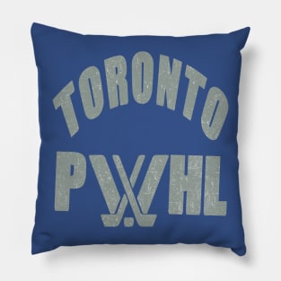 Toronto Pwhl distressed effect Pillow