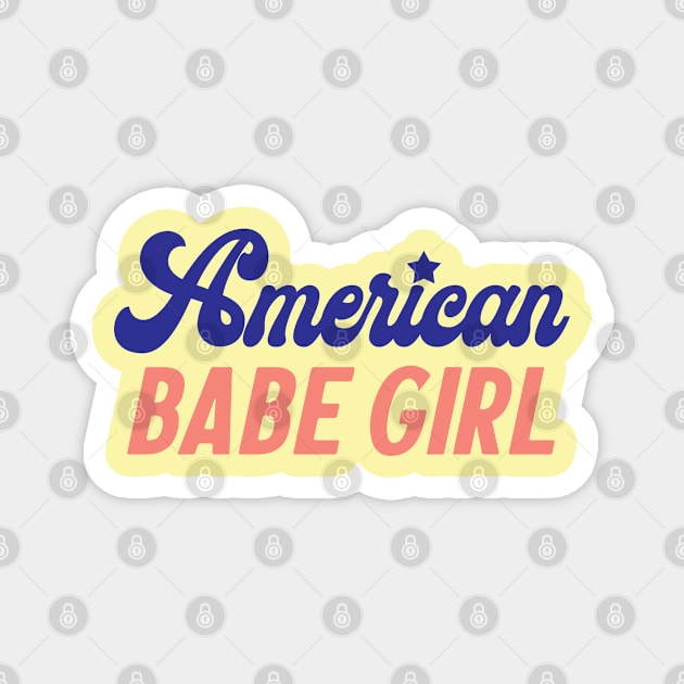 American babe girl Magnet by RedCrunch