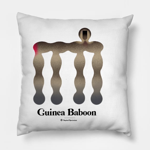 Bold monkey print "Guinea baboon" Pillow by RockPaperScissors