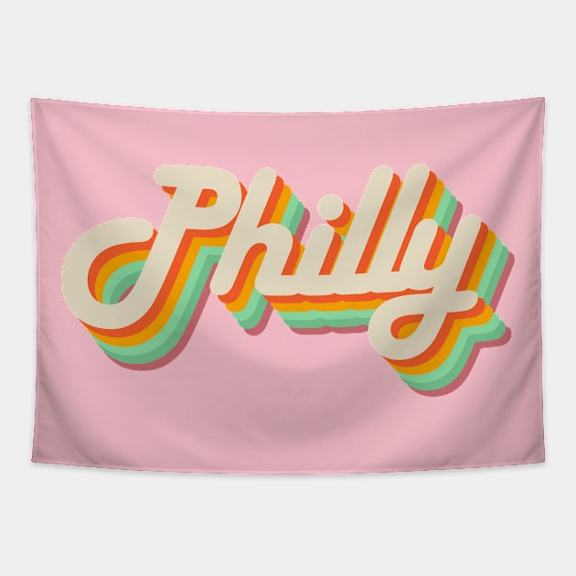 Retro Philly Tapestry by HuskyClothing